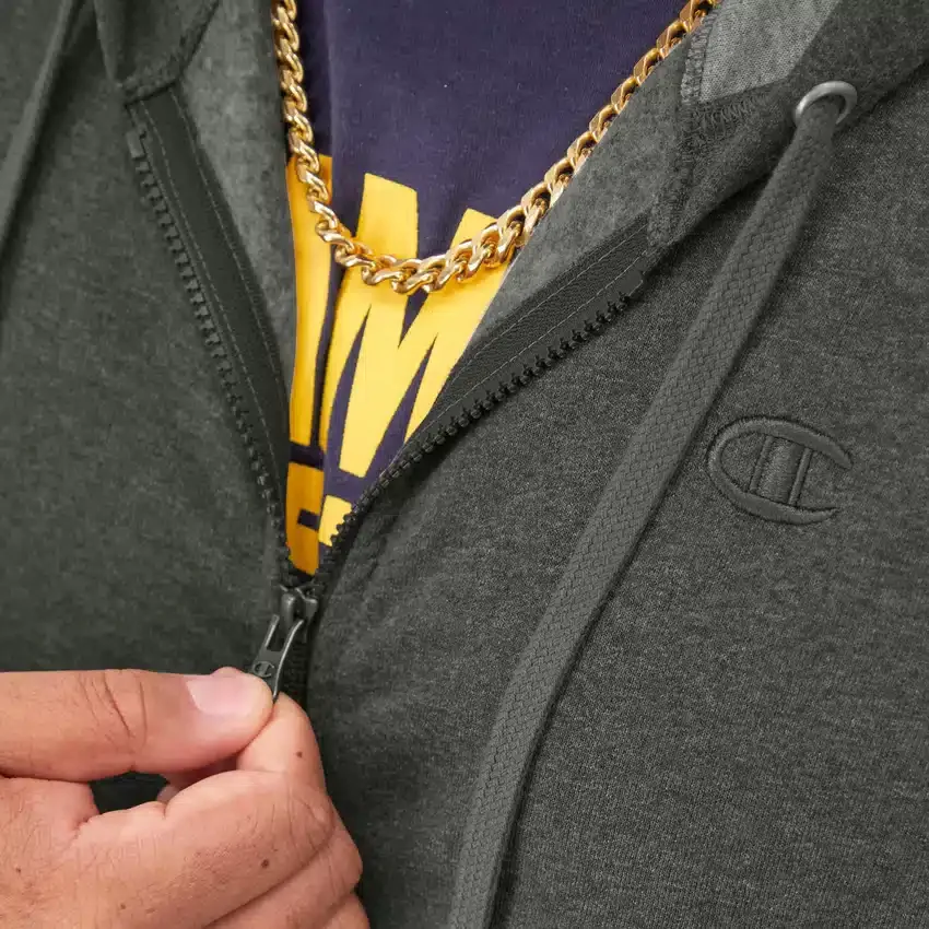 Powerblend-hoodie met volledige ritssluiting, C Logo – Big & Tall