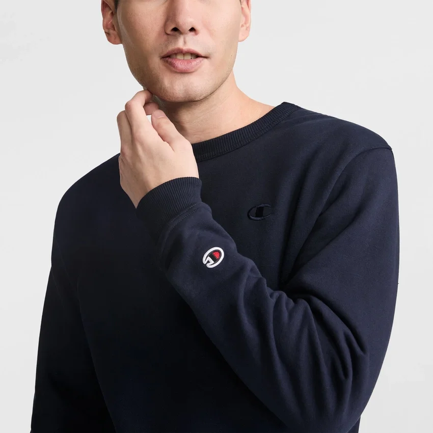 Powerblend-sweatshirt met ronde hals, C Logo