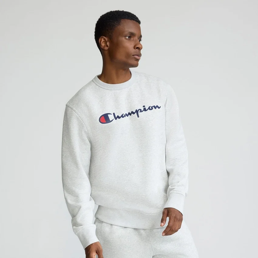 Powerblend-sweatshirt met ronde hals, Script Logo