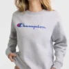 Powerblend-sweatshirt met ronde hals, Script Logo