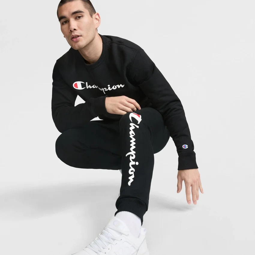 Powerblend-sweatshirt met ronde hals, Script Logo