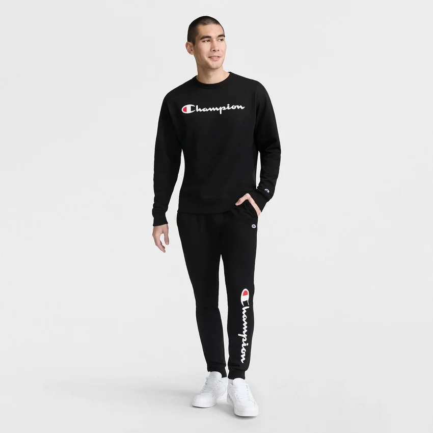 Powerblend-sweatshirt met ronde hals, Script Logo