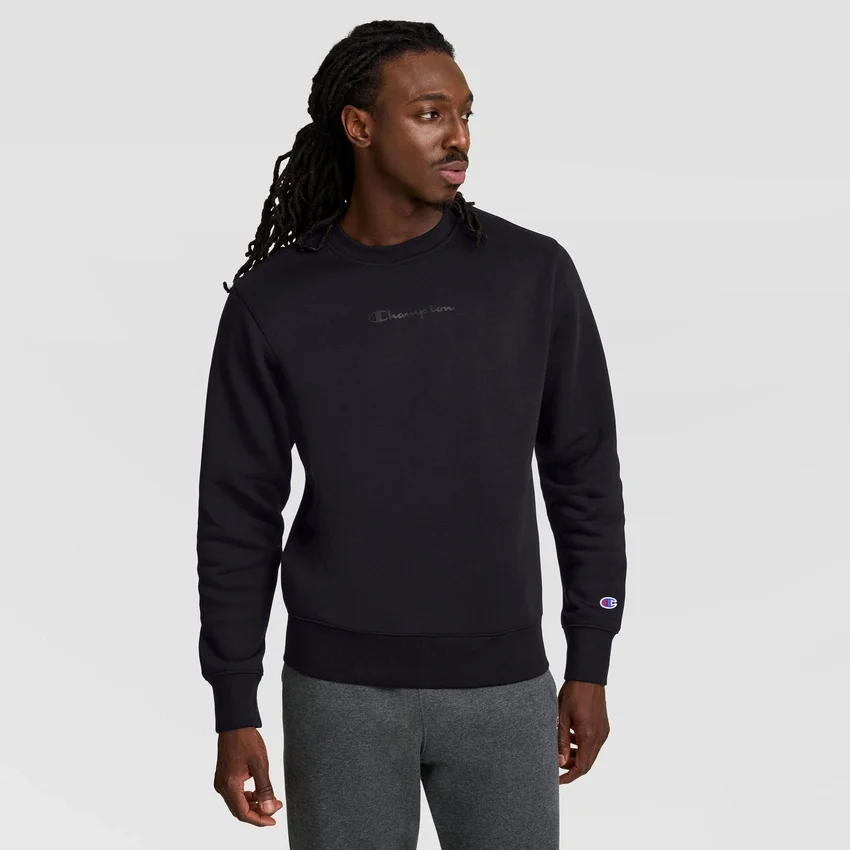 Powerblend-sweatshirt met ronde hals, ton-sur-ton Script Logo