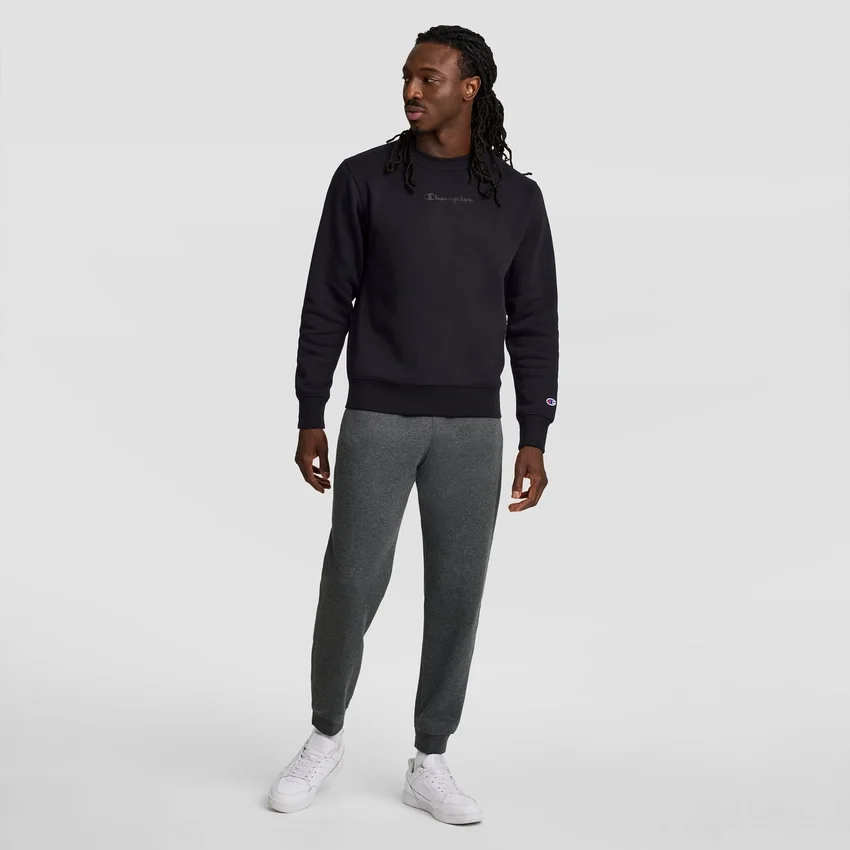 Powerblend-sweatshirt met ronde hals, ton-sur-ton Script Logo