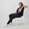 Reverse Weave-joggingbroek met klein logo en getailleerde taille