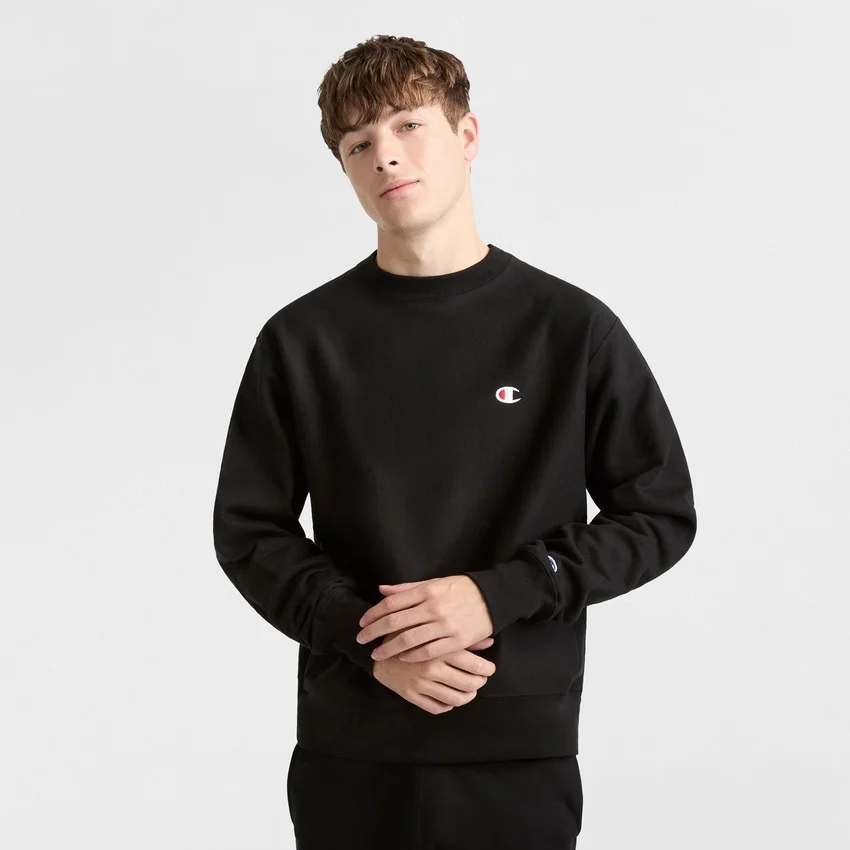 Reverse Weave-sweatshirt met ronde hals, C Logo