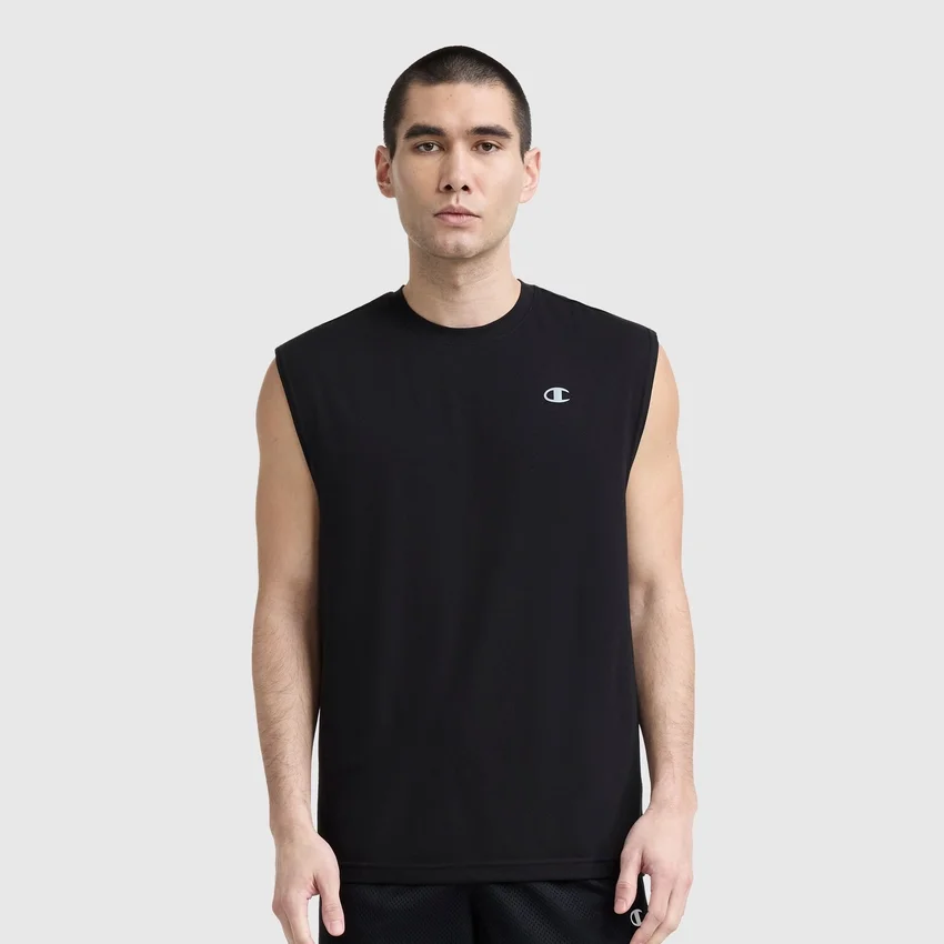 Sport Crewneck Muscle T-shirt, Script Logo