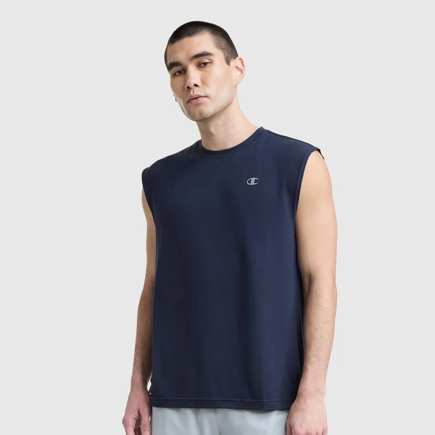 Sport Crewneck Muscle T-shirt, Script Logo