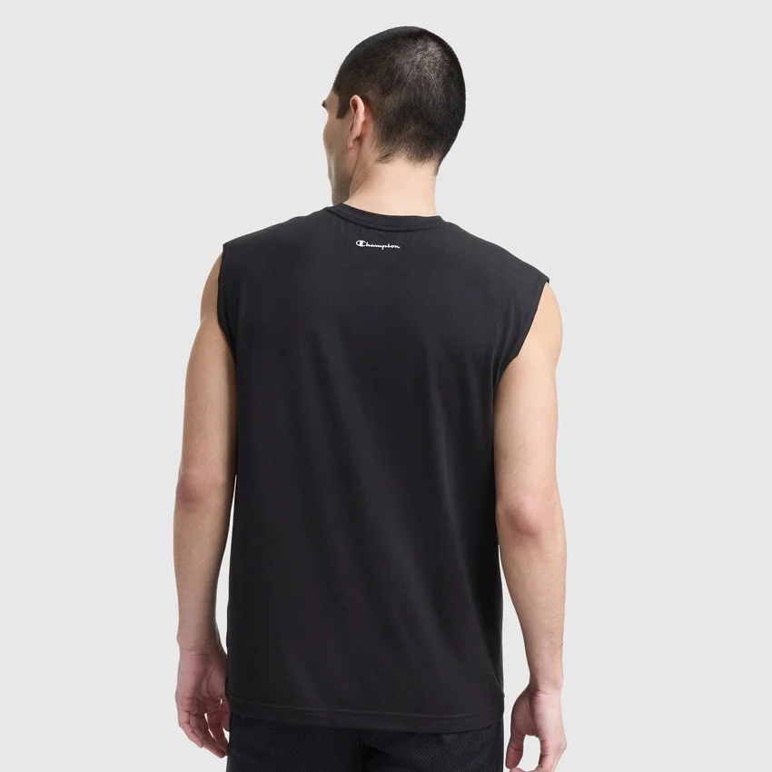 Sport Crewneck Muscle T-shirt, Script Logo