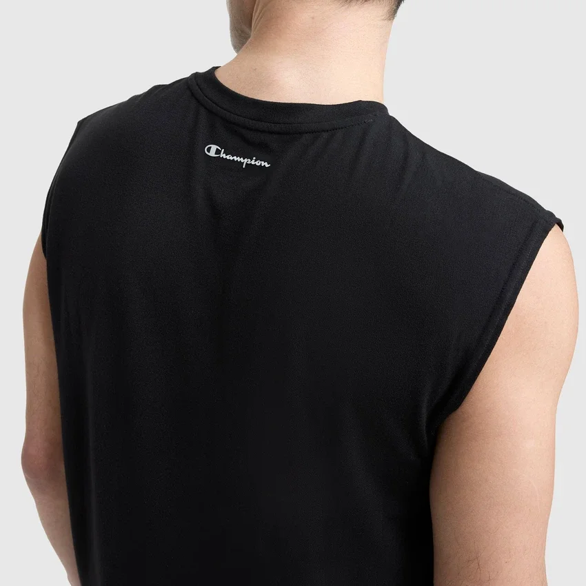 Sport Crewneck Muscle T-shirt, Script Logo