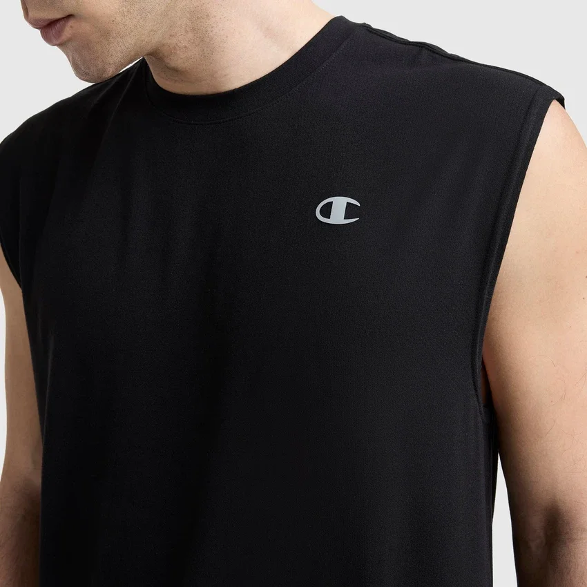 Sport Crewneck Muscle T-shirt, Script Logo