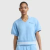 Tennis Court Polo, geborduurd Script Logo