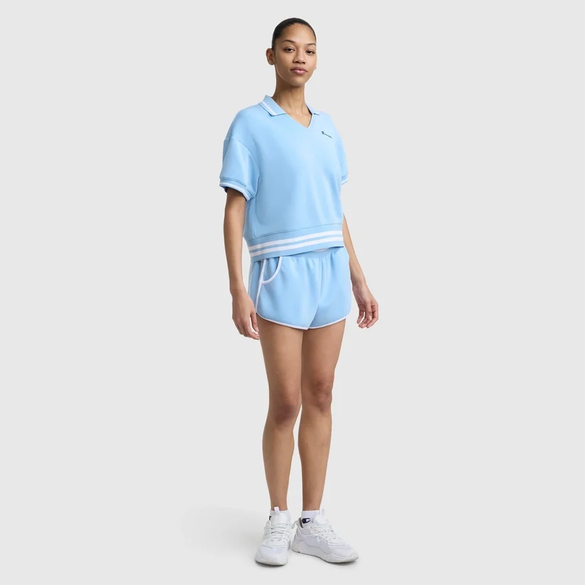 Tennis Court Polo, geborduurd Script Logo